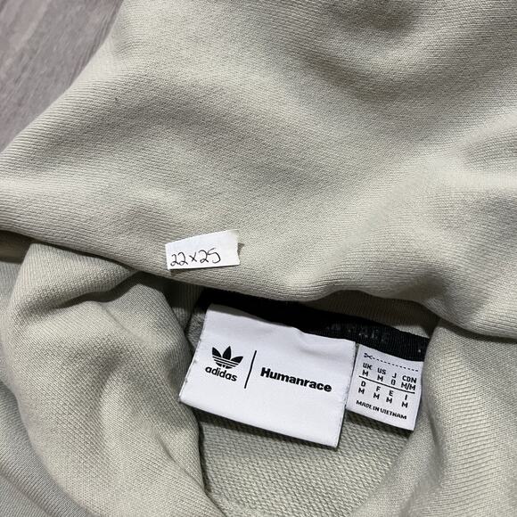 Adidas x Pharrell Williams Beige Human Race Men's Sz M Hoodie Sweatshirt - Picture 6 of 6
